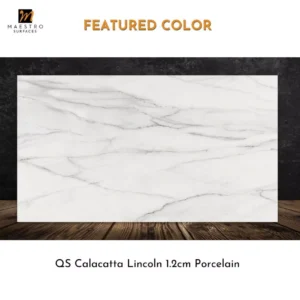 Elegant Porcelain Bathroom Countertop from Maestro Surfaces in Houston, Texas